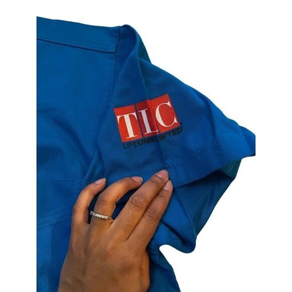 TLC TRADING SPACES BUTTON DOWN GRAPHIC SHIRT - Picture 3 of 4